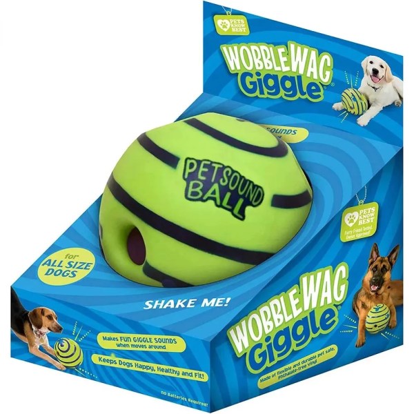 wobble wag giggle ball dog toy – interactive sound ball Wobble Wag Giggle Ball Dog Toy – Interactive Sound Ball 1