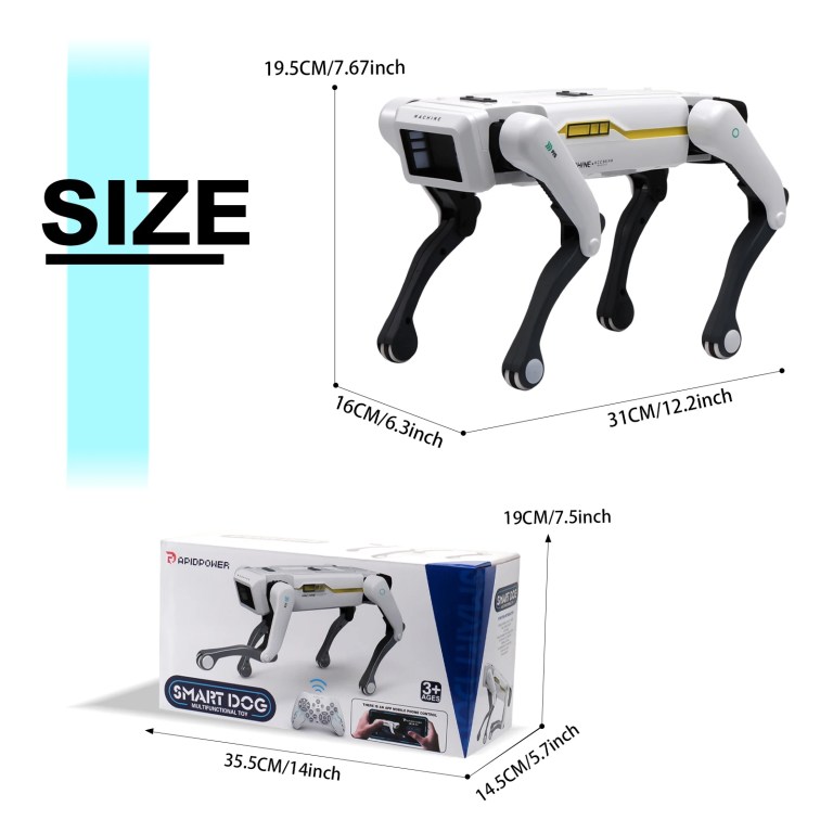 interactive ai robot dog – voice dialogue, app remote, programmable kids toy Interactive AI Robot Dog – Voice Dialogue, App Remote, Programmable Kids Toy 6