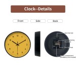 round minimalist yellow wall clock Round Minimalist Yellow Wall Clock 3