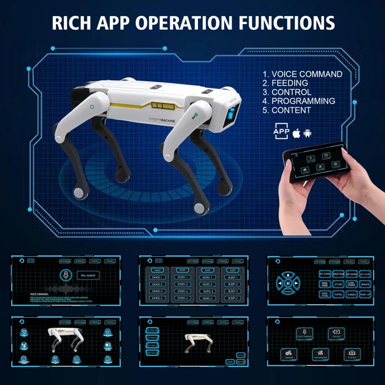 interactive ai robot dog – voice dialogue, app remote, programmable kids toy Interactive AI Robot Dog – Voice Dialogue, App Remote, Programmable Kids Toy 4