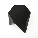 artiss 2x bar stools puzzle plastic foot stool black