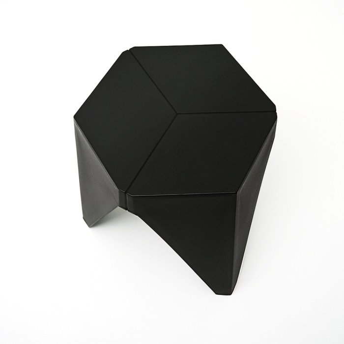 artiss 2x bar stools puzzle plastic foot stool black