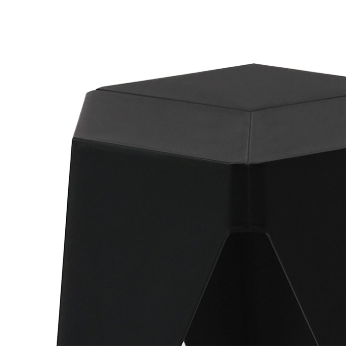 artiss 2x bar stools puzzle plastic foot stool black