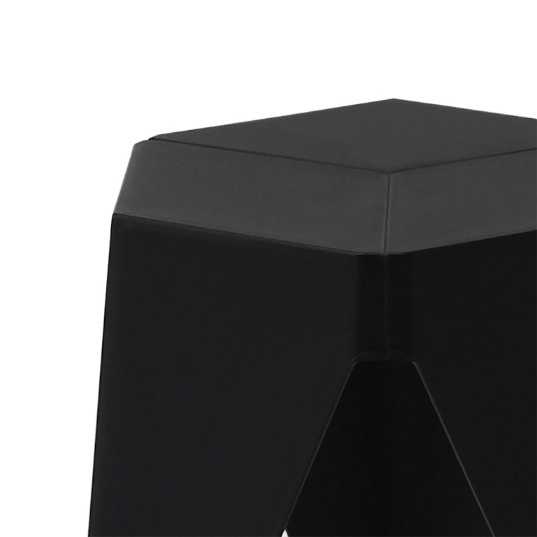 artiss 2x bar stools puzzle plastic foot stool black