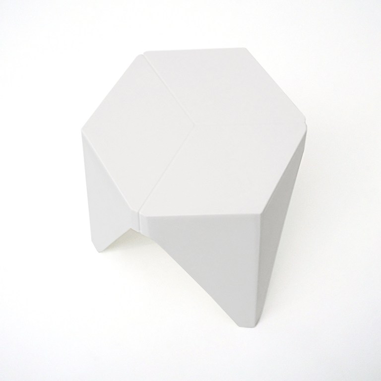 artiss 2x bar stools puzzle plastic foot stool white