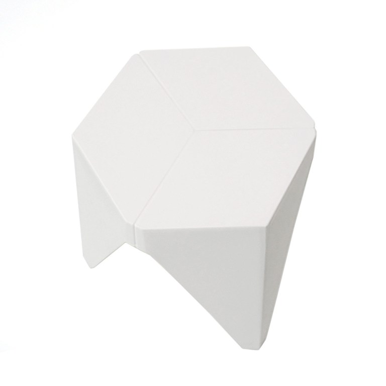 artiss 4pc puzzle stool bar stools stackable white