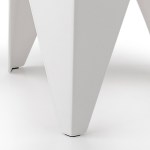 artiss 4pc puzzle stool bar stools stackable white