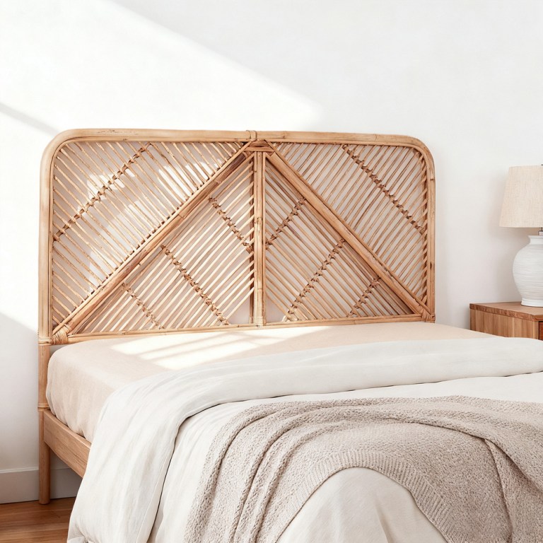 artiss bed headboard queen bedhead rattan fred pine artiss bed headboard queen bedhead rattan fred pine