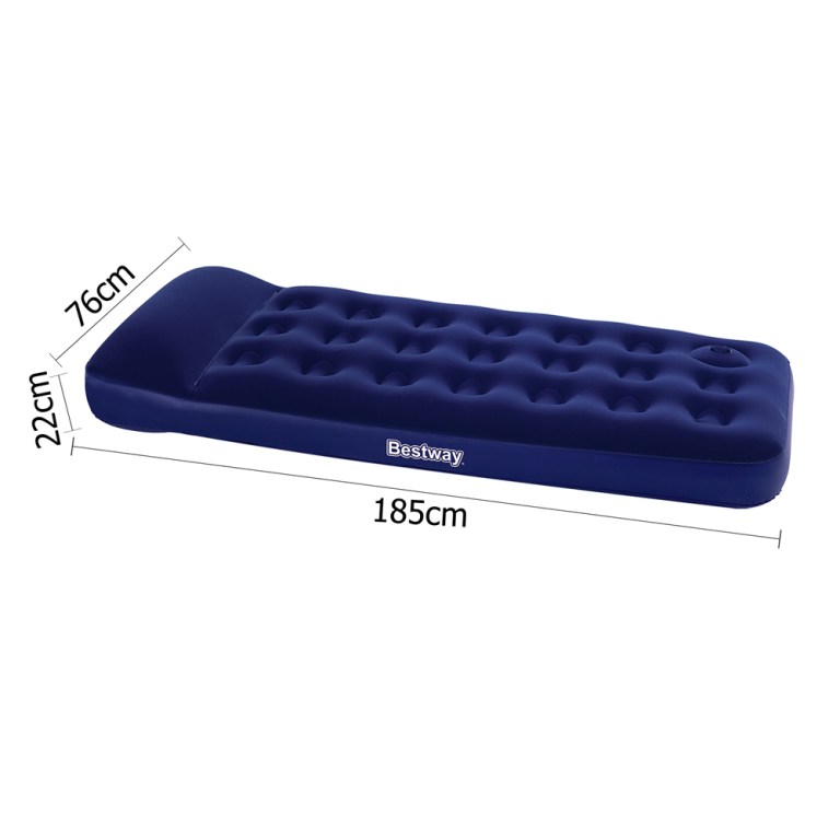 bestway single size inflatable air mattress navy bestway single size inflatable air mattress navy