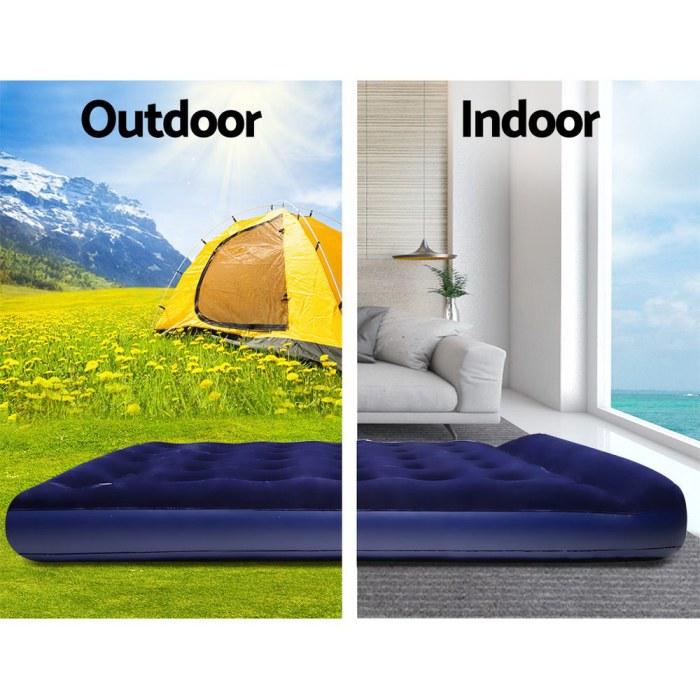 bestway single size inflatable air mattress navy