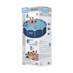 bestway swimming pool 366x76cm steel frame round above ground pools w/ filter pump 6473l bestway swimming pool 366x76cm steel frame round above ground pools w/ filter pump 6473l
