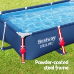 bestway swimming pool 259x170x61cm steel frame above ground pools 2300l bestway swimming pool 259x170x61cm steel frame above ground pools 2300l