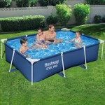 bestway swimming pool 259x170x61cm steel frame above ground pools 2300l bestway swimming pool 259x170x61cm steel frame above ground pools 2300l