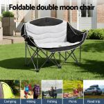 weisshorn camping chair double folding moon chair portable seat 240kg weisshorn camping chair double folding moon chair portable seat 240kg