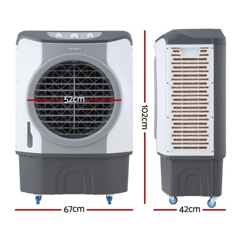 devanti evaporative air cooler conditioner commercial 45l