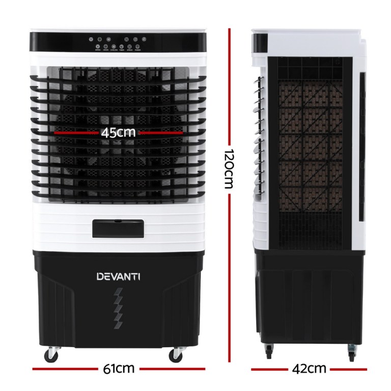devanti 60l evaporative air cooler conditioner