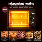 devanti 30l convection oven electric fryer ovens 1600w