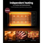 devanti 60l convection oven electric fryer ovens 2000w