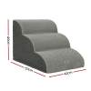 i.pet dog ramp steps foam 3 tier pet stairs for bed sofa car portable indoor i.pet dog ramp steps foam 3 tier pet stairs for bed sofa car portable indoor