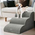 i.pet dog ramp steps foam 3 tier pet stairs for bed sofa car portable indoor