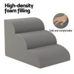 i.pet dog ramp steps foam 3 tier pet stairs for bed sofa car portable indoor