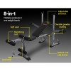 everfit weight bench 8 in 1 bench press adjustable home gym station 200kg everfit weight bench 8 in 1 bench press adjustable home gym station 200kg