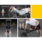 everfit weight bench 8 in 1 bench press adjustable home gym station 200kg