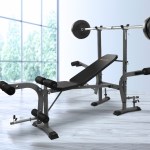 everfit weight bench 8 in 1 bench press adjustable home gym station 200kg