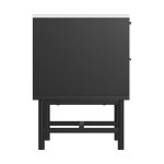 artiss bedside table 2 drawers black