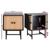 artiss bedside table with sliding doors boris artiss bedside table with sliding doors boris