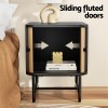 artiss bedside table with sliding doors boris artiss bedside table with sliding doors boris