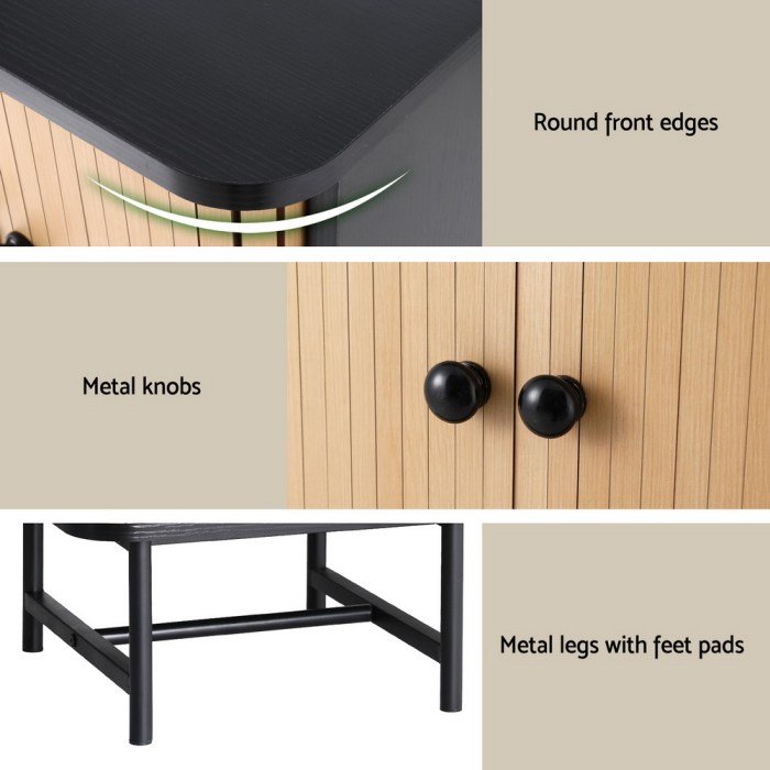 artiss bedside table with sliding doors boris artiss bedside table with sliding doors boris
