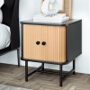 artiss bedside table with sliding doors boris artiss bedside table with sliding doors boris