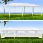 instahut gazebo 3x9m marquee wedding party tent outdoor camping side wall canopy 5 panel white instahut gazebo 3x9m marquee wedding party tent outdoor camping side wall canopy 5 panel white
