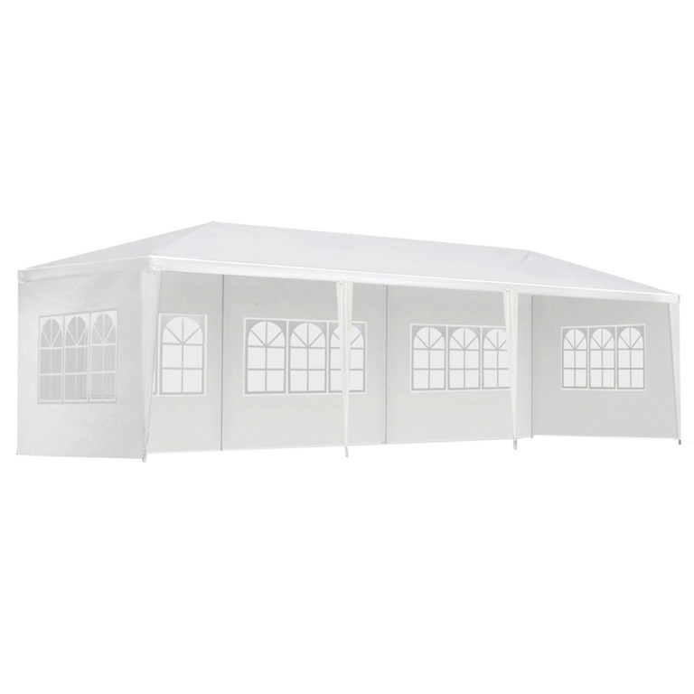 instahut gazebo 3x9m marquee wedding party tent outdoor camping side wall canopy 5 panel white instahut gazebo 3x9m marquee wedding party tent outdoor camping side wall canopy 5 panel white