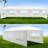 instahut gazebo 3x9m marquee wedding party tent outdoor camping side wall canopy 8 panel white
