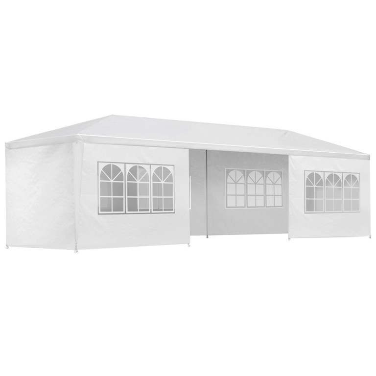 instahut gazebo 3x9m marquee wedding party tent outdoor camping side wall canopy 8 panel white instahut gazebo 3x9m marquee wedding party tent outdoor camping side wall canopy 8 panel white