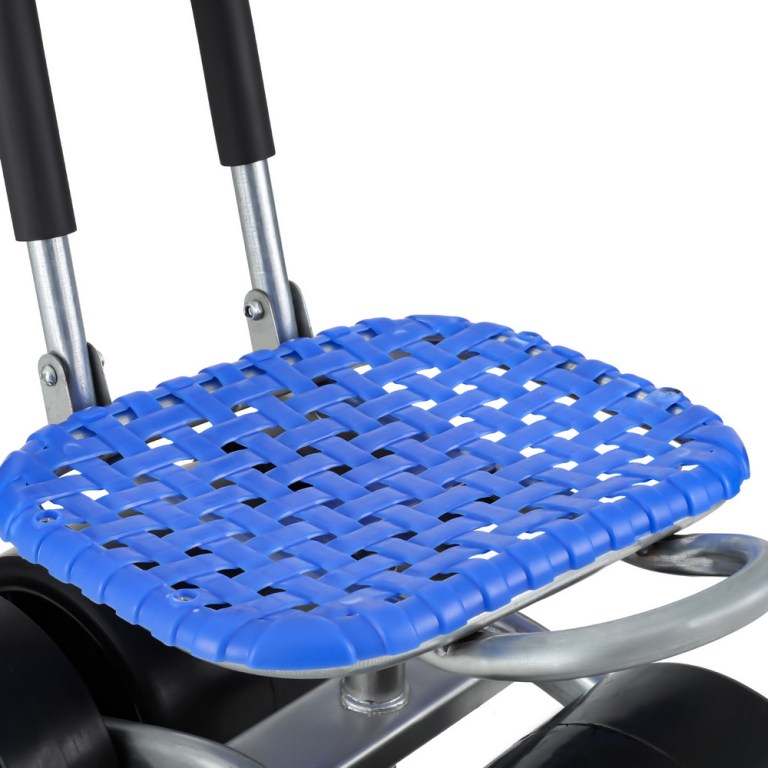 gardeon garden stool seat foldable with wheels blue gardeon garden stool seat foldable with wheels blue