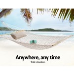 gardeon hammock bed outdoor chair camping hanging hammocks mesh 2 person