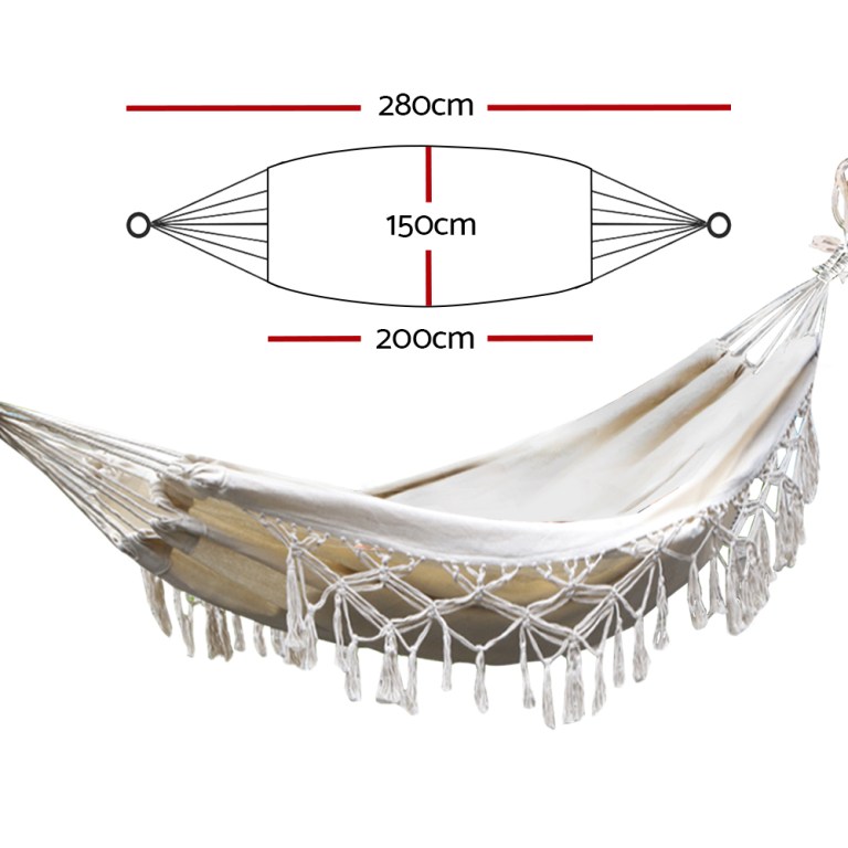 gardeon hammock bed rope tassel outdoor hammocks chair camping gardeon hammock bed rope tassel outdoor hammocks chair camping