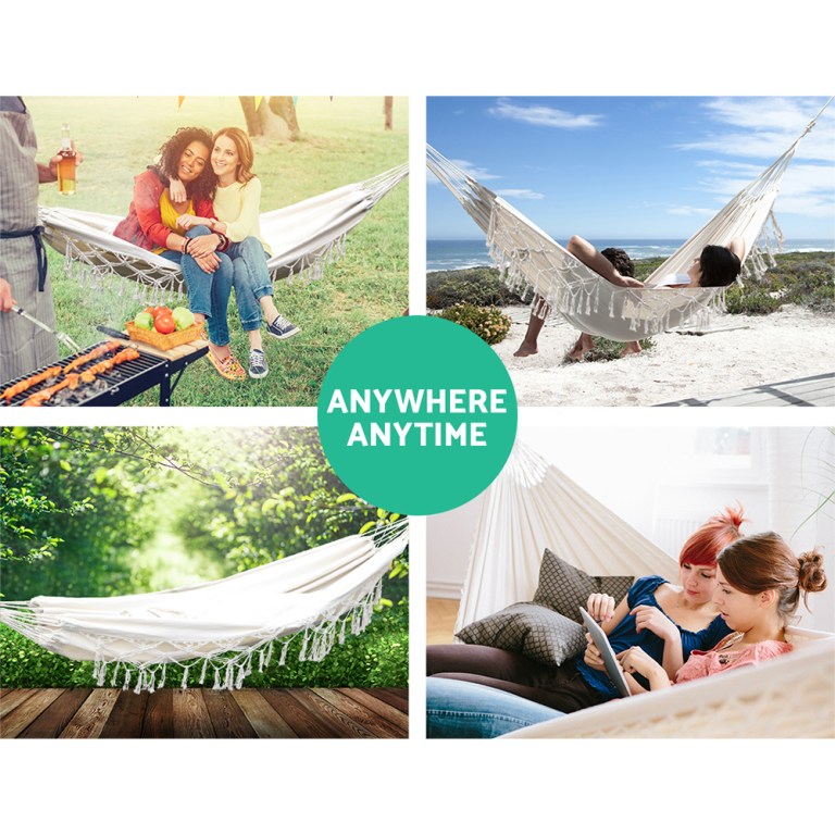 gardeon hammock bed rope tassel outdoor hammocks chair camping gardeon hammock bed rope tassel outdoor hammocks chair camping
