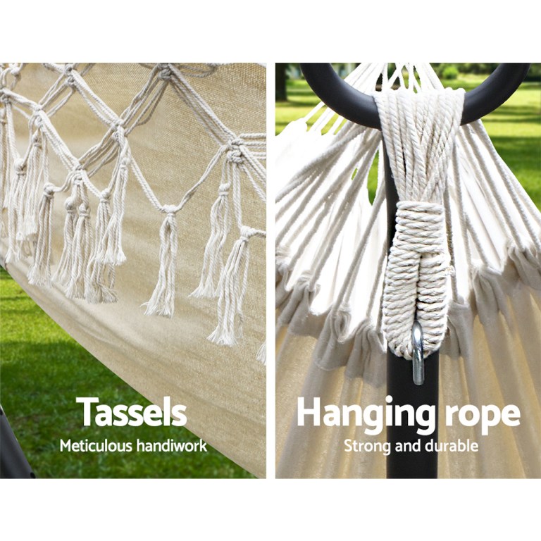 gardeon hammock bed rope tassel outdoor hammocks chair camping gardeon hammock bed rope tassel outdoor hammocks chair camping