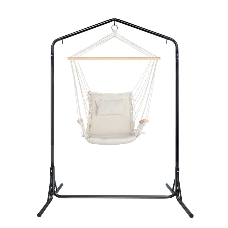 gardeon outdoor hammock chair with stand swing hanging hammock garden cream gardeon outdoor hammock chair with stand swing hanging hammock garden cream