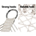 gardeon hammock chair outdoor portable camping hammocks 2 person cream