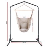 gardeon outdoor hammock chair with stand hanging hammock with pillow cream gardeon outdoor hammock chair with stand hanging hammock with pillow cream