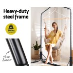 gardeon outdoor hammock chair with stand hanging hammock with pillow cream gardeon outdoor hammock chair with stand hanging hammock with pillow cream