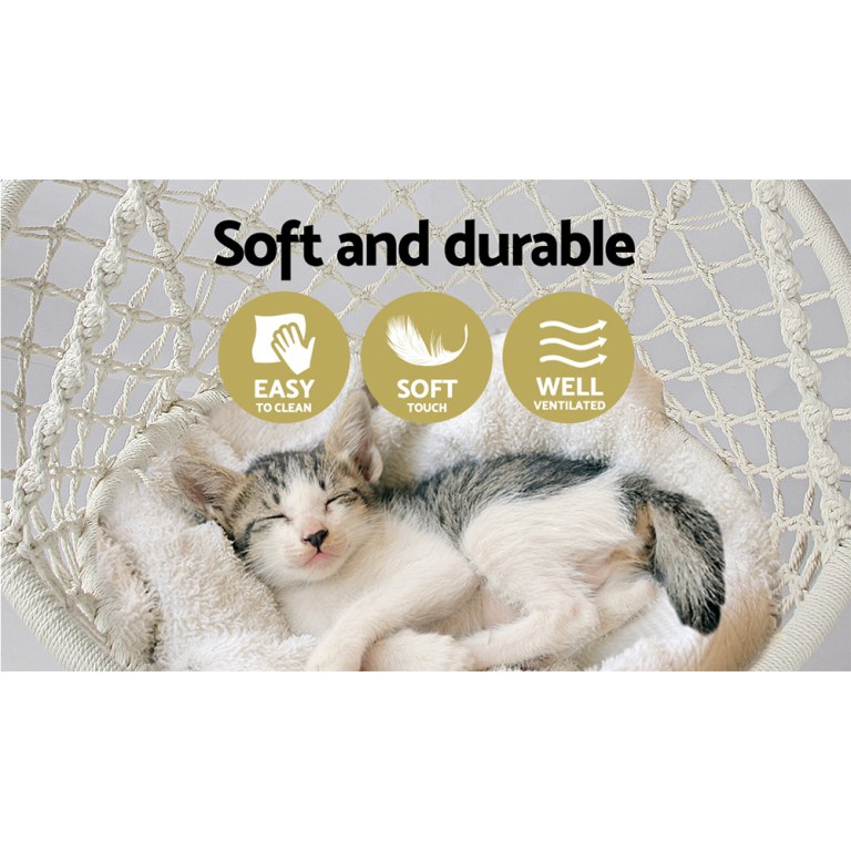 gardeon hammock chair outdoor hanging macrame cotton indoor cream gardeon hammock chair outdoor hanging macrame cotton indoor cream