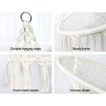 gardeon hammock chair outdoor hanging macrame cotton indoor cream gardeon hammock chair outdoor hanging macrame cotton indoor cream