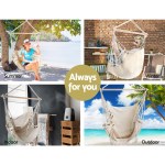 gardeon hanging hammock chair outdoor swing hammocks tassel cream gardeon hanging hammock chair outdoor swing hammocks tassel cream