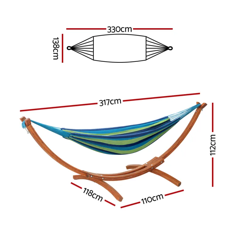 gardeon hammock bed outdoor camping timber hammock wooden stand gardeon hammock bed outdoor camping timber hammock wooden stand